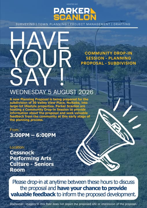 Have Your Say: Nulkaba Subdivision Community Drop-In Session at PACC